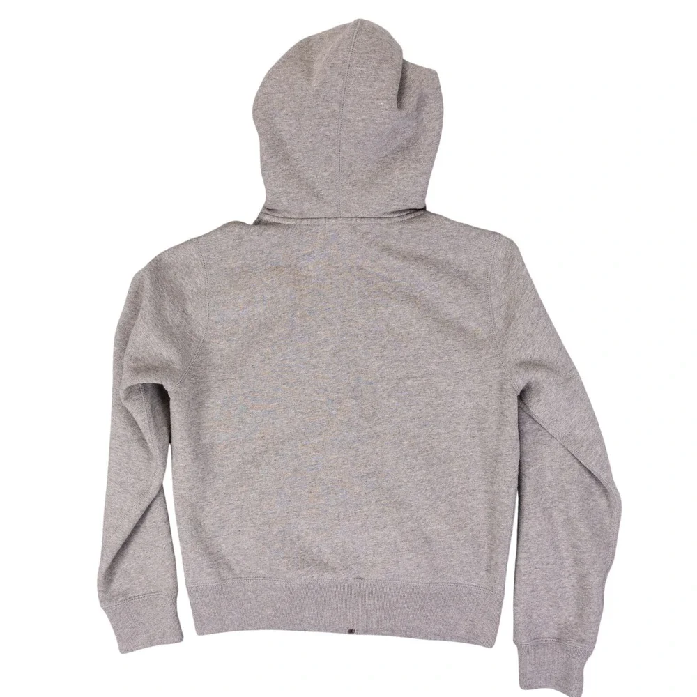 Polo Ralph Lauren Hoodie Full Zip Mens M Gray Cotton Fleece Pony Logo